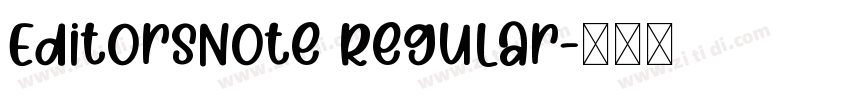 EditorsNote Regular字体转换
